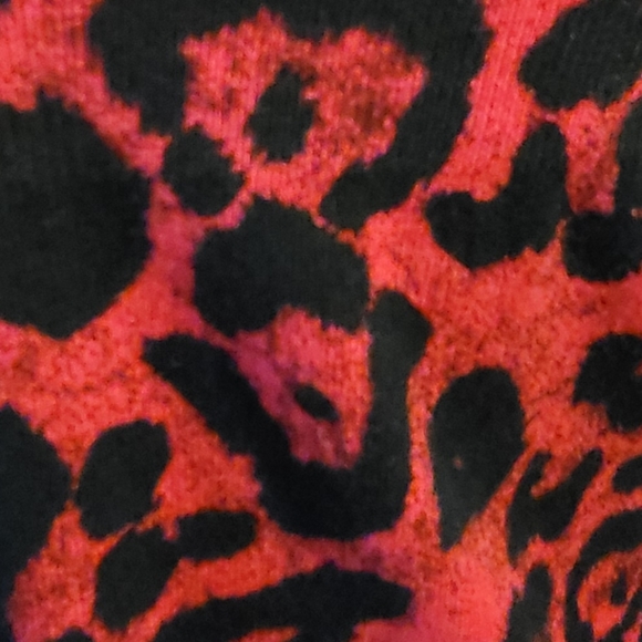 Sexy Animal Print Open Style Sweater I-N-C Large - Picture 7 of 7